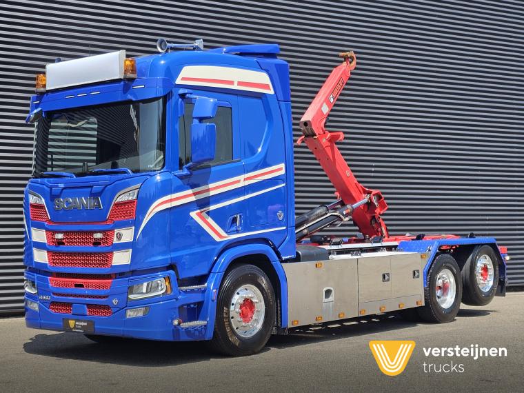 Scania R580 V8 6x2 HIAB HOOKLIFT / RETARDER